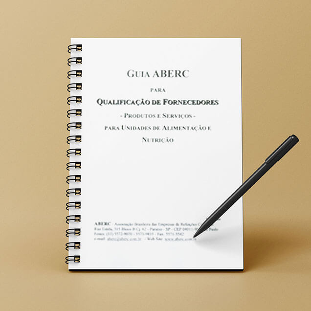 Capa do Guia ABERC de Qualificação de Fornecedores – Produtos e Serviços